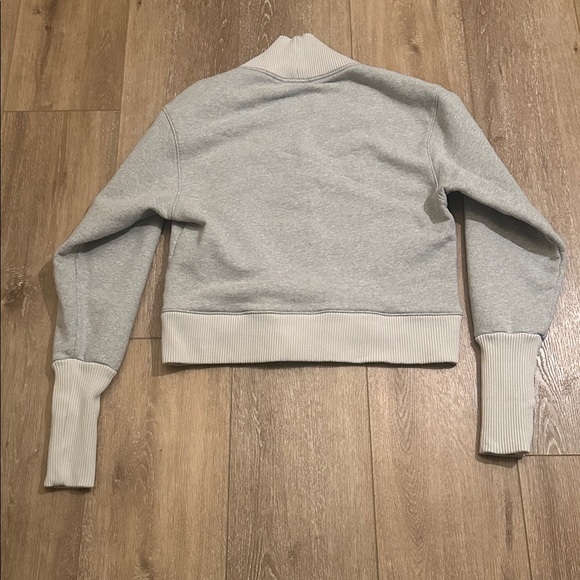 Agolde Los Angeles Klara V Neckline Oversized Grey Sweatshirt Size Large - Picture 9 of 11